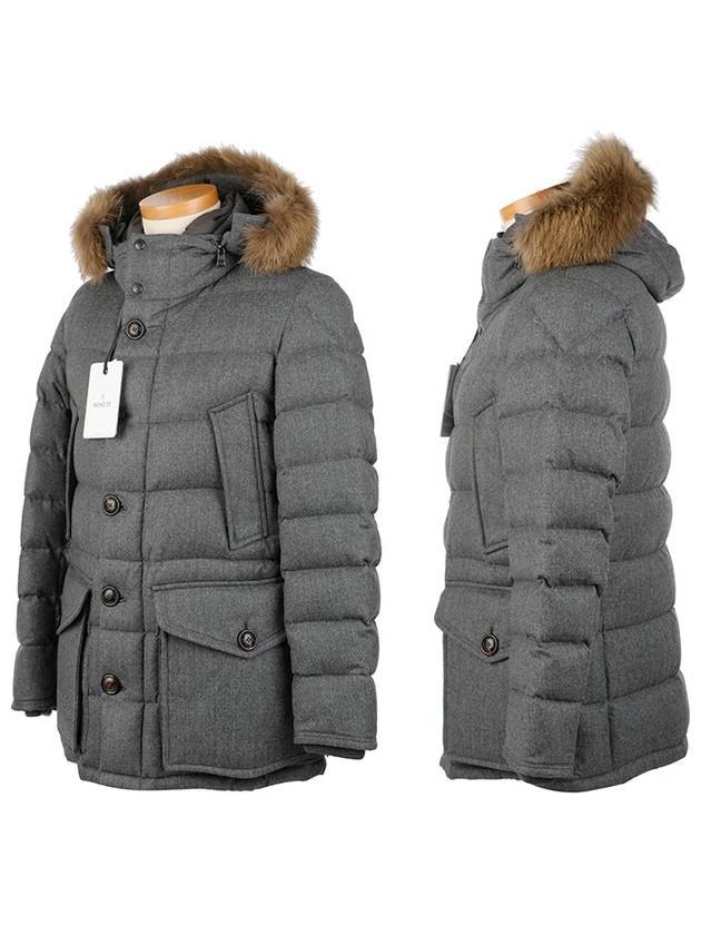 Leader Rethe down padded jacket gray - MONCLER - BALAAN 3