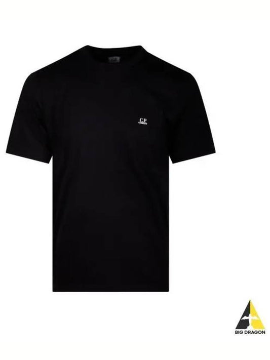 30/1 Jersey Goggle Short Sleeve T-Shirt Black - CP COMPANY - BALAAN 2