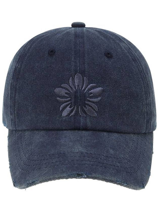 Mugung Embroidered Pigment Ball Cap Navy - ULKIN - BALAAN 2