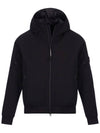 Lens Protech Hooded Jacket Black - CP COMPANY - BALAAN.