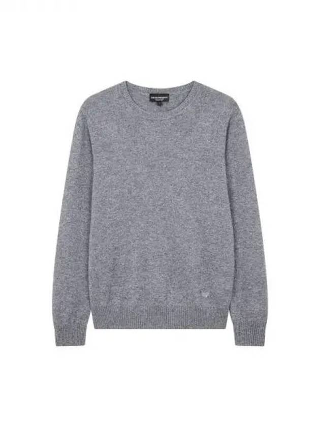 Men s Soft Cashmere Crew Neck Knit Dark Gray 271408 - EMPORIO ARMANI - BALAAN 1