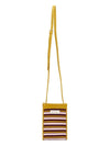 Jacquard Stripe Mini Shoulder Bag Yellow - MARNI - BALAAN 7