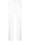 Cotton Straight Jeans White - AMI - BALAAN 1