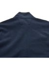 Logo Cotton High Neck Zip-up Jacket Navy - CP COMPANY - BALAAN 9