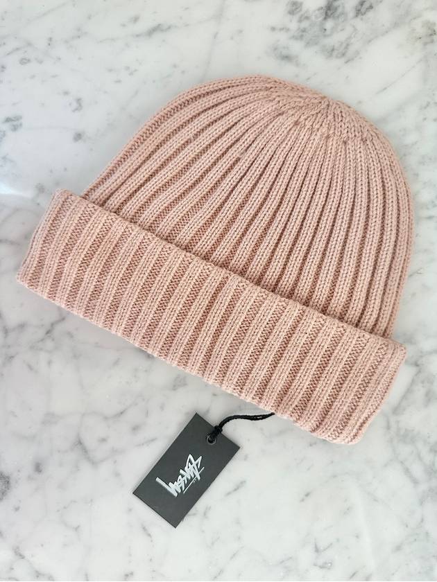 AU Australia graffiti rib knit beanie ST715007 blush pink ONE SIZE - STUSSY - BALAAN 5