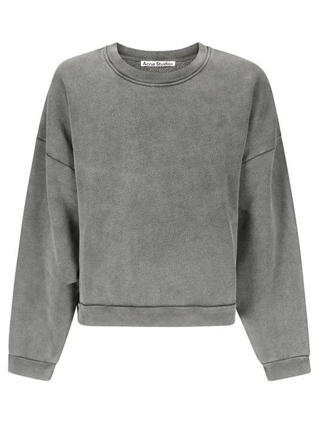 Crew neck sweatshirt gray - ACNE STUDIOS - BALAAN 1