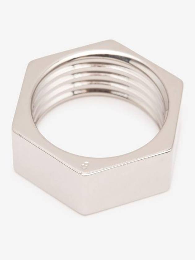 Women's Bolt Nut Ring Palladium - MAISON MARGIELA - BALAAN 2