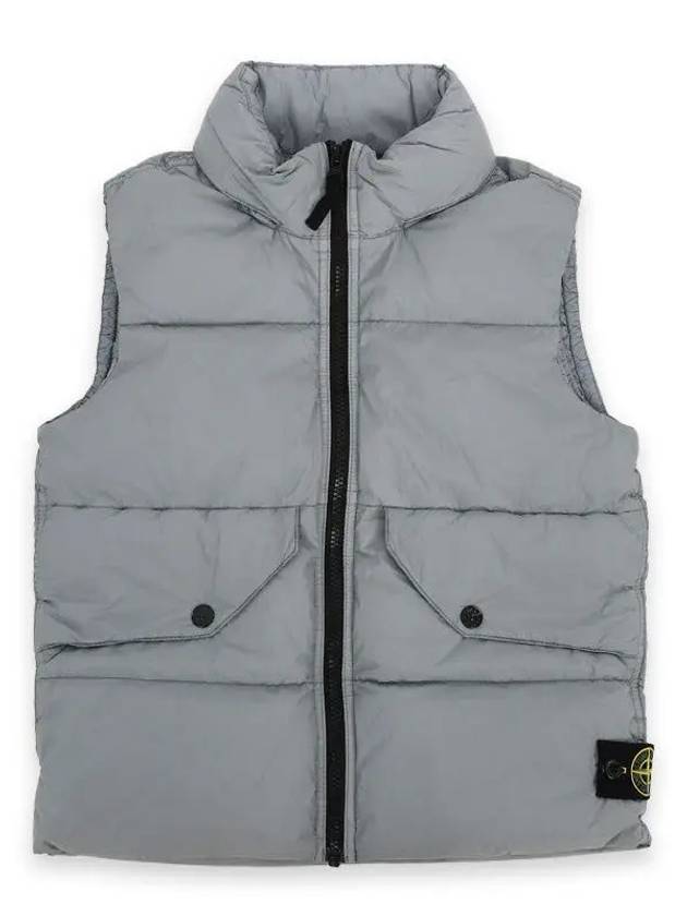 Kids Wappen Patch Down Padded Vest Grey - STONE ISLAND - BALAAN 3