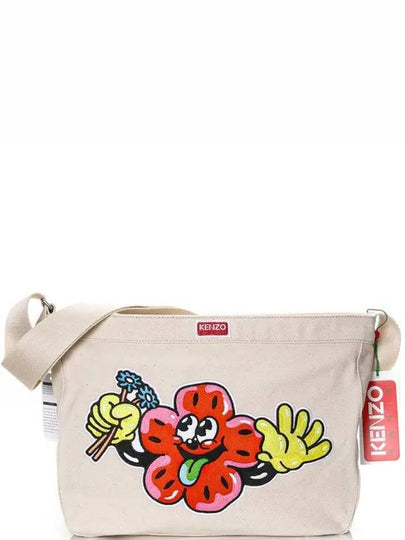 Boke Boy Large Shoulder Bag White - KENZO - BALAAN 2