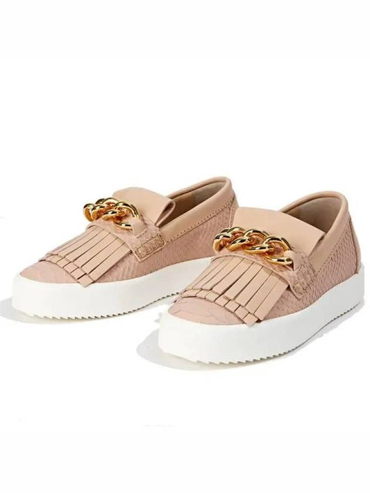 Women's Croc Chain Slip-On Beige - GIUSEPPE ZANOTTI - BALAAN 2