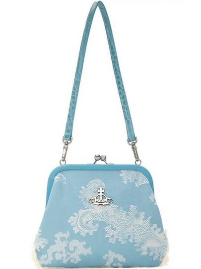 ORB Cotton Shoulder Bag Blue Coral - VIVIENNE WESTWOOD - BALAAN 2