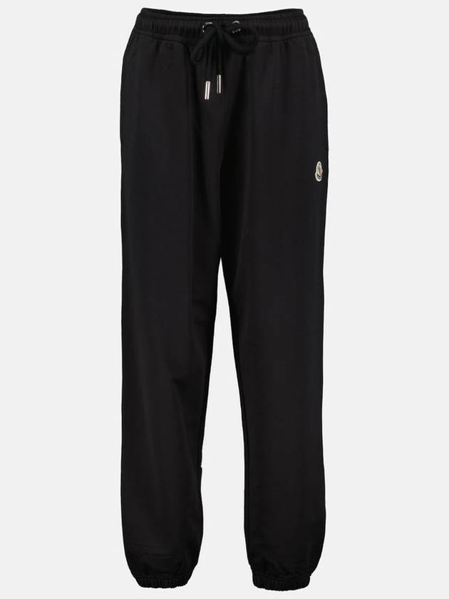 Logo Patch Track Pants Black - MONCLER - BALAAN 2