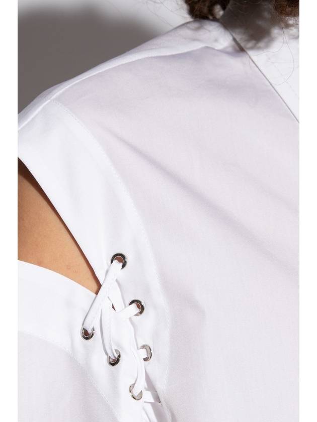 Blouse Shirt 790908 QAAAD 9000 OPTICAL WHITE - ALEXANDER MCQUEEN - BALAAN 6