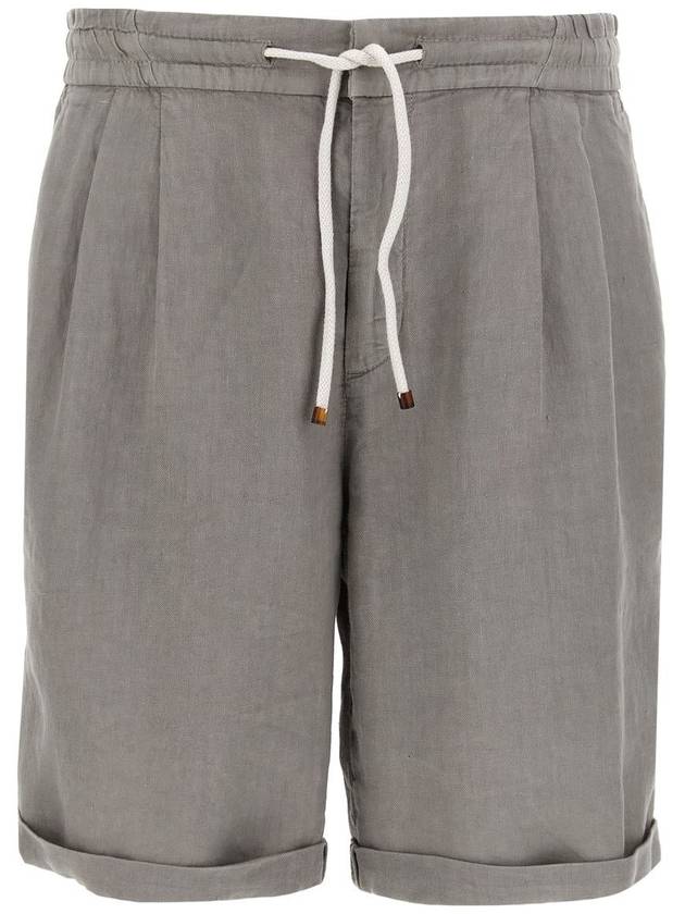 Brunello Cucinelli Linen Bermuda Shorts - BRUNELLO CUCINELLI - BALAAN 1