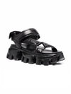 Sporty Chunky Sole Sandals Black - PRADA - BALAAN 3