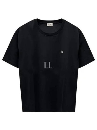 Triomphe Loose Logo Short Sleeve T-Shirt Black - CELINE - BALAAN 2