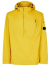 Lens Wappen Gabardine Anorak Yellow - CP COMPANY - BALAAN 3