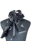 Essential Monogram Wool Scarf Black - LOUIS VUITTON - BALAAN 4