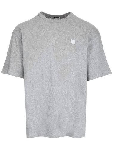 Face Patch Short Sleeve T-Shirt Grey - ACNE STUDIOS - BALAAN 1