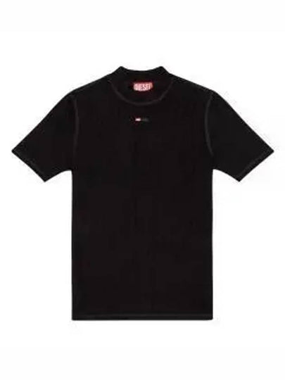 T Mokky Microdiv Logo Short Sleeve T-Shirt Black - DIESEL - BALAAN 2