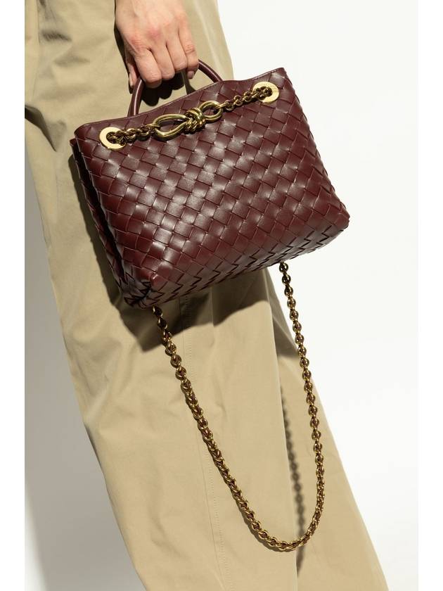 Andiamo Chain Small Tote Bag Madder Brown - BOTTEGA VENETA - BALAAN 3