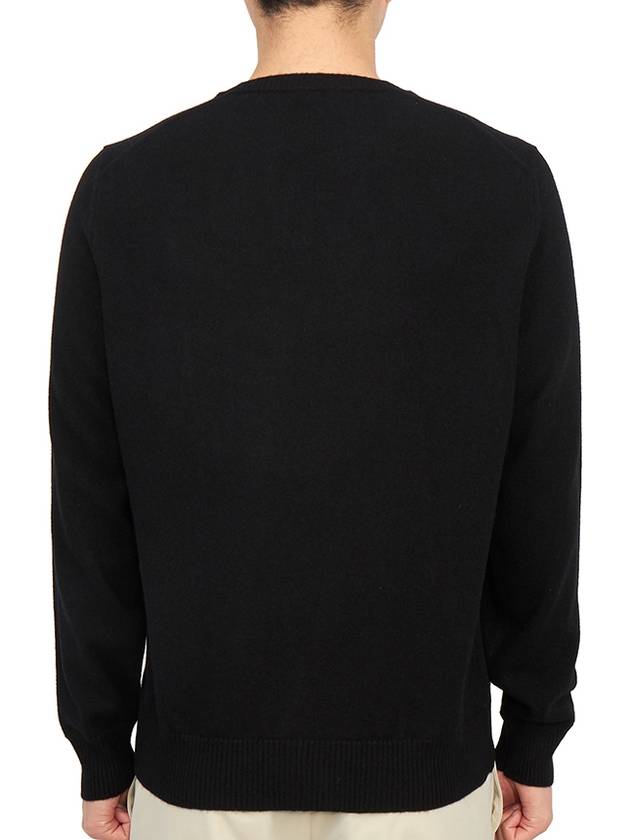 Men's Crew Neck Cashmere Knit Top Black - DRUMOHR - BALAAN 5