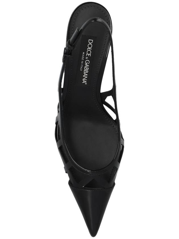 Dolce & Gabbana Leather High-heeled Shoes, Women's, Black - DOLCE&GABBANA - BALAAN 6