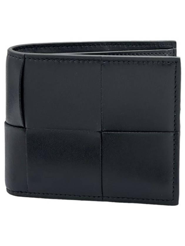 Intrecciato Coin Pocket Half Wallet Black - BOTTEGA VENETA - BALAAN 2