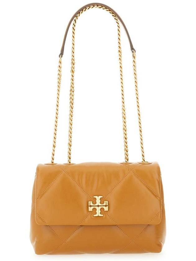 Kira Diamond Quilted Shoulder Bag Brown - TORY BURCH - BALAAN 4