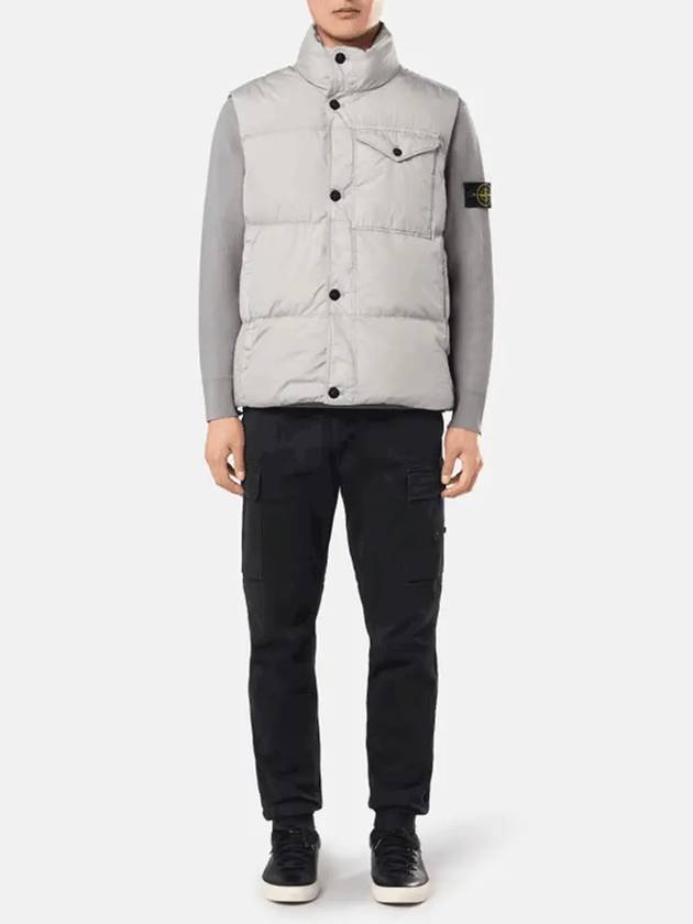 Crinkle Reps R-NY Down Vest Grey - STONE ISLAND - BALAAN 5