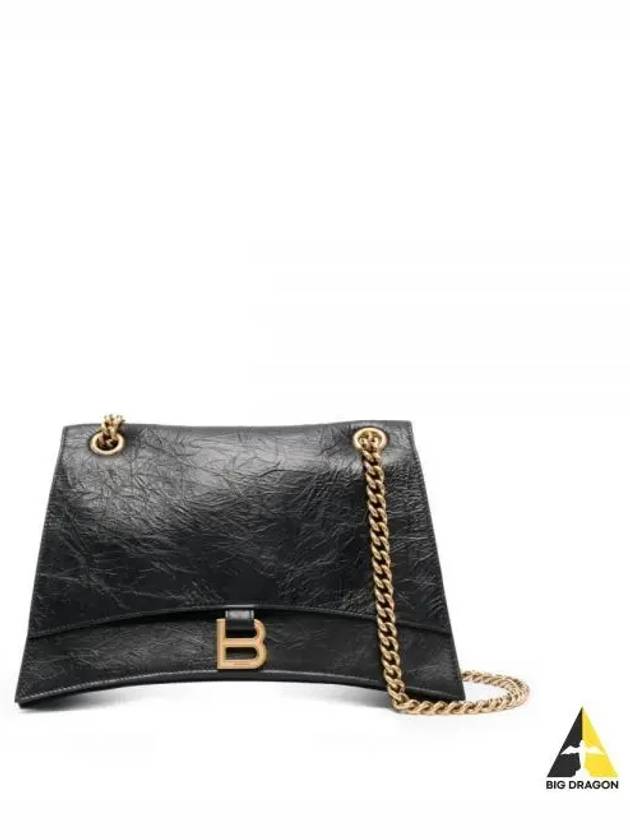 Crush Medium Shoulder Bag Black - BALENCIAGA - BALAAN 2