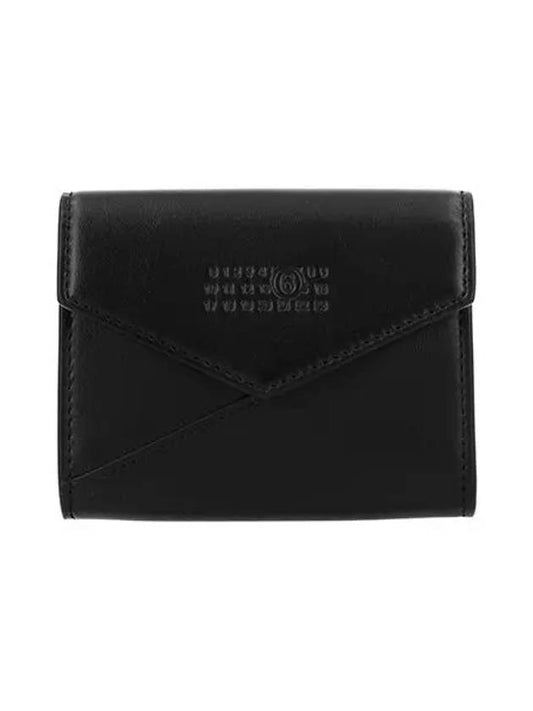 Japanese 6 Leather Card Wallet Black - MAISON MARGIELA - BALAAN 2