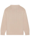 embroidery design long sleeve knit top beige - BALENCIAGA - BALAAN.