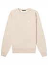 Face Patch Sweatshirt Oatmeal - ACNE STUDIOS - BALAAN 2