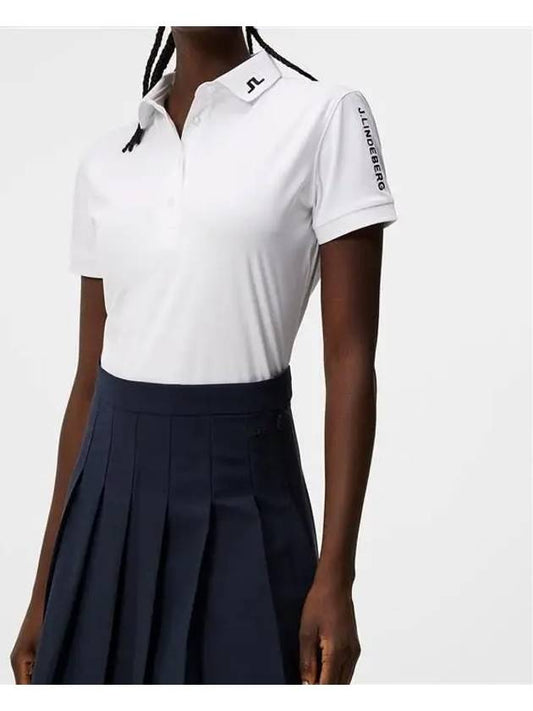 Women's Tour Tech Golf Polo White - J.LINDEBERG - BALAAN 2