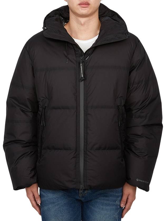 The Metropolis Series Pertex Hooded Down Padding Black - CP COMPANY - BALAAN 3