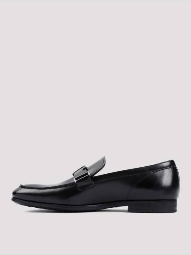 T Timeless Logo Loafers Black - TOD'S - BALAAN 4