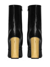 Auteuil Leather Heels Middle Boots Black - SAINT LAURENT - BALAAN 6