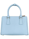 Galleria Saffiano Leather Small Tote Bag Light Blue - PRADA - BALAAN 6