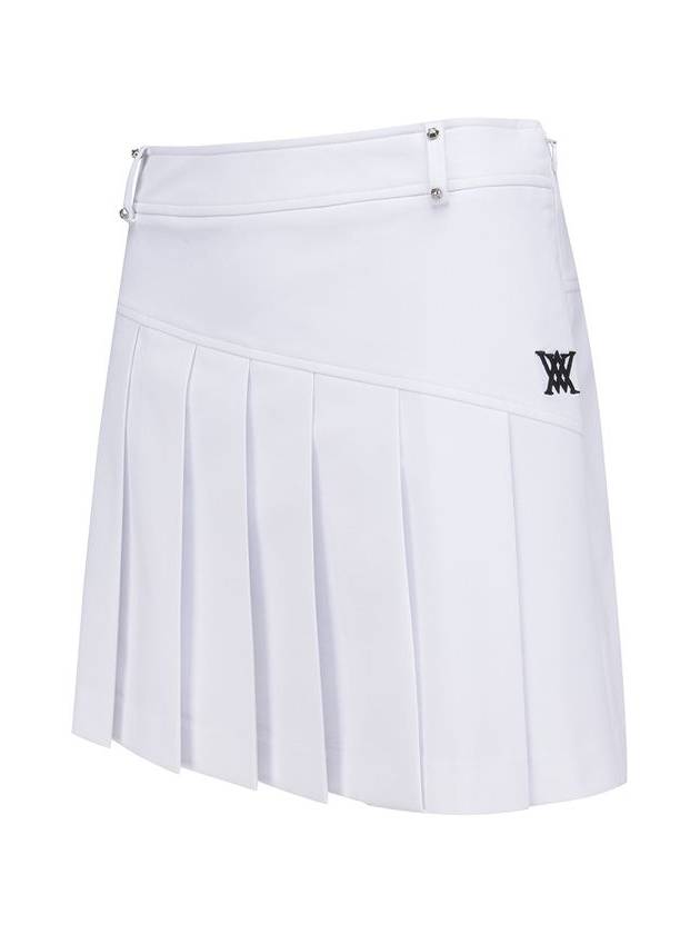 Official W LOGO BAND POINT PLEATS SQ WH - ANEWGOLF - BALAAN 3