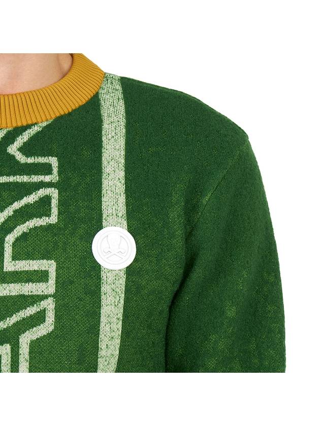 Golf Deuce MLM 2C AB03 GREEN Men s Crew Neck Wool Knit Sweater - MARK & LONA - BALAAN 9