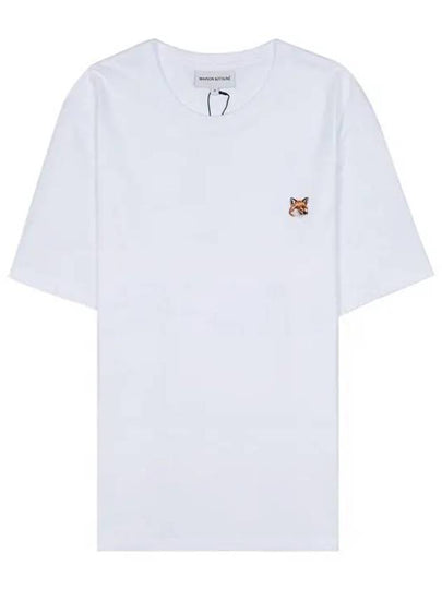 Fox Head Patch Classic Short Sleeve T-Shirt White - MAISON KITSUNE - BALAAN 2