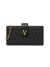 Virtus Quilted Mini Shoulder Bag Black - VERSACE - BALAAN 1