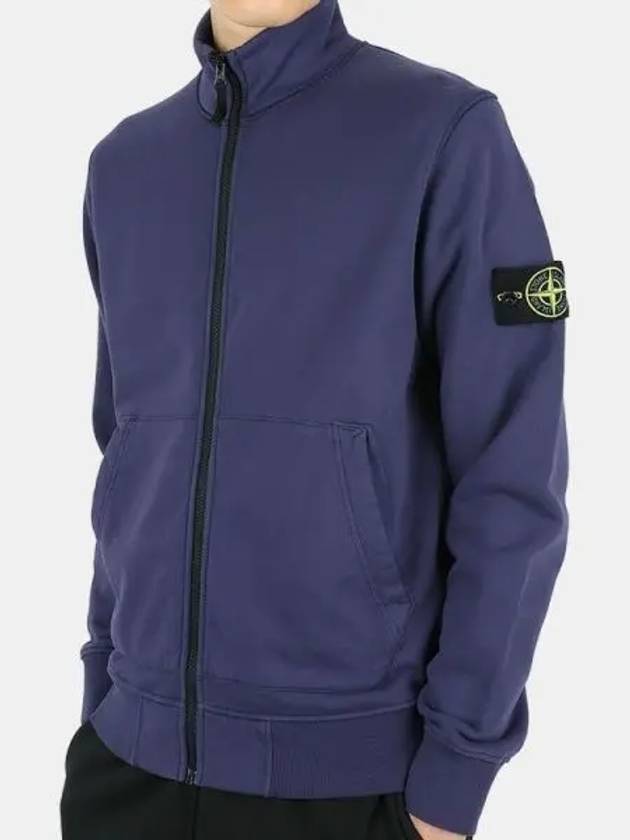 Waffen Patch Cotton Fleece Track Jacket Royal Blue - STONE ISLAND - BALAAN 2