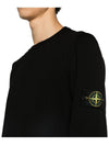 Crewneck Soft Cotton Knit Top Black - STONE ISLAND - BALAAN 7