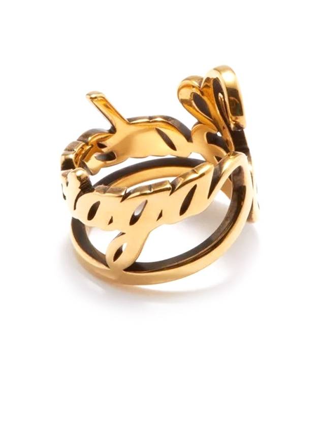 Typo Ring Gold - BALENCIAGA - BALAAN 7