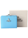 Saffiano Coin Pocket Half Wallet Sky - VIVIENNE WESTWOOD - BALAAN 5