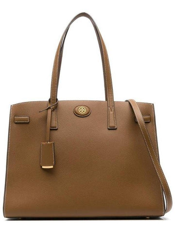 Robinson Satchel Tote Bag Brown - TORY BURCH - BALAAN 1