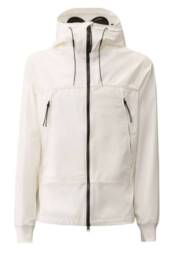 Shell R Goggle Hooded Jacket White - CP COMPANY - BALAAN 1