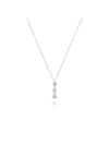 20074586 Margherita three circle 18K white gold necklace - DAMIANI - BALAAN 5